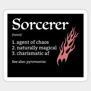 D&D Sorcerer Class Definition Sticker